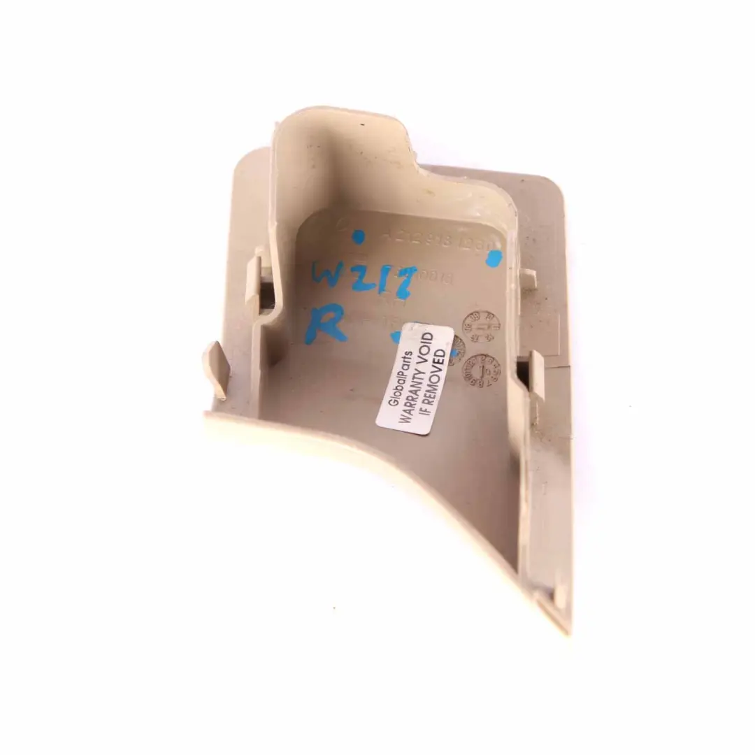 Mercedes W212 Seat Belt Cover Mount Trim Front Right O/S Beige - SKU A2129181230 - Part number A2129181230
