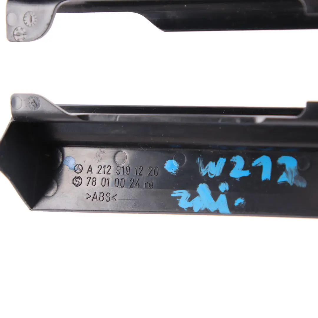 Mercedes W212 Front Seat Rail Cover Rear Right O/S Trim Panel Black - SKU A2129191220 - Part number A2129191220