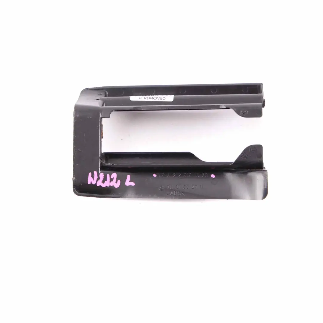Mercedes W212 Front Seat Rail Cover Inner Trim Left N/S Panel Black - SKU A2129191520 - Part number A2129191520