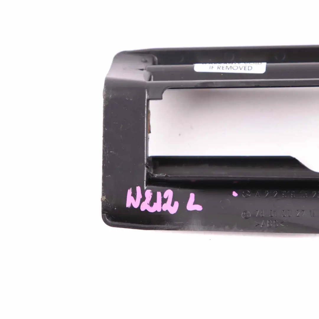 Mercedes W212 Front Seat Rail Cover Inner Trim Left N/S Panel Black - SKU A2129191520 - Part number A2129191520
