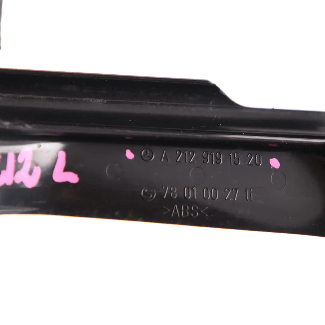 Mercedes W212 Tapizado Interior Panel Izquierdo Asiento Delantero Negro - SKU A2129191520 - Número de pieza A2129191520