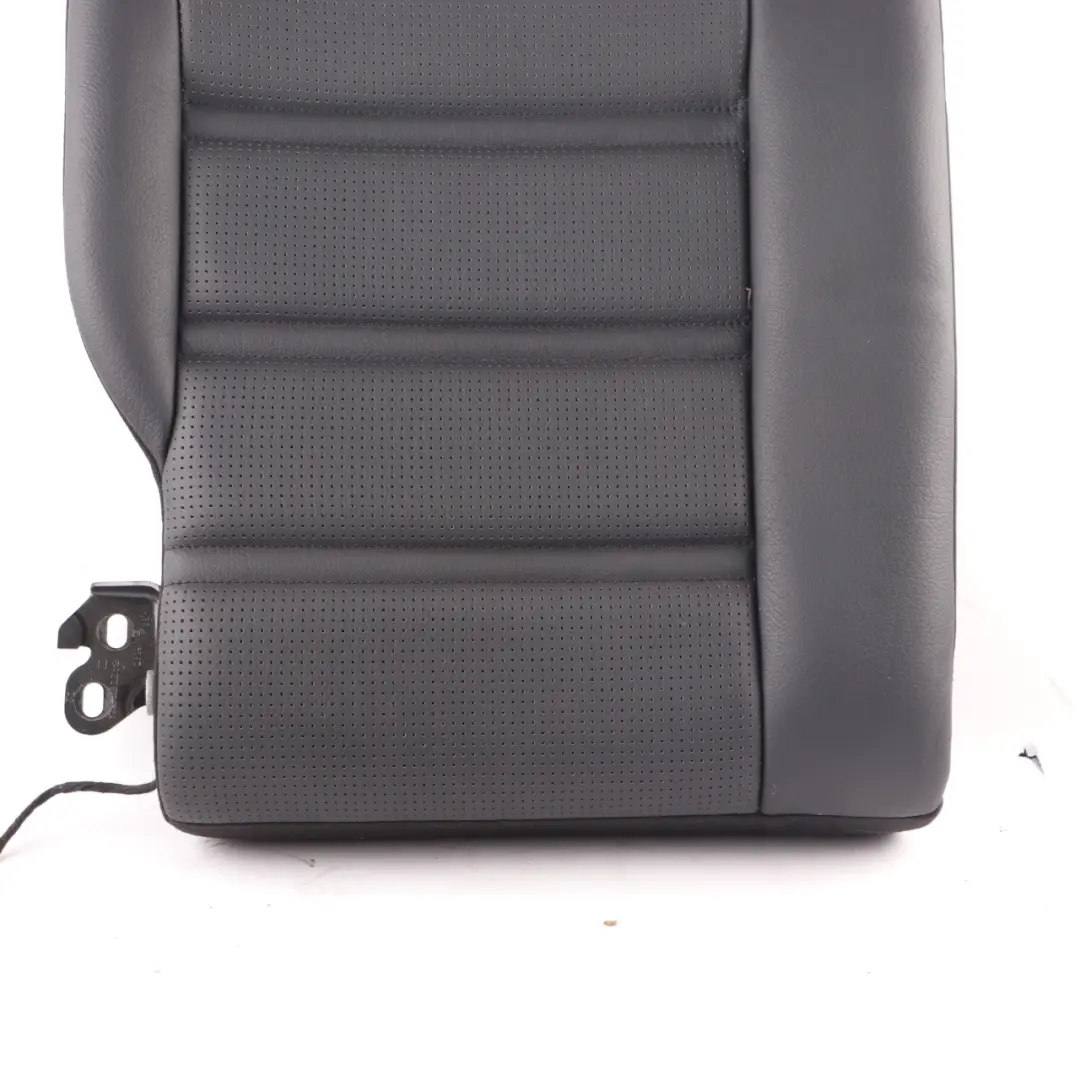 Backrest AMG Right O/S Rear Seat Cover Black Leather to Mercedes W212 Rear Seat with Part number A2129200735 Mercedes W212 Rear Seat Backrest AMG Right O/S Rear Seat Cover Black Leather - SKU A2129200735 - Part number A2129200735