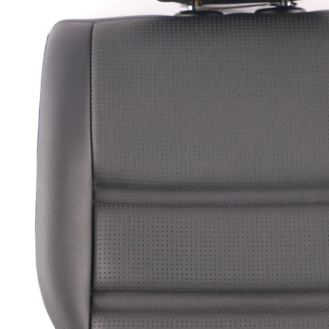 Backrest AMG Right O/S Rear Seat Cover Black Leather to Mercedes W212 Rear Seat with Part number A2129200735 Mercedes W212 Rear Seat Backrest AMG Right O/S Rear Seat Cover Black Leather - SKU A2129200735 - Part number A2129200735