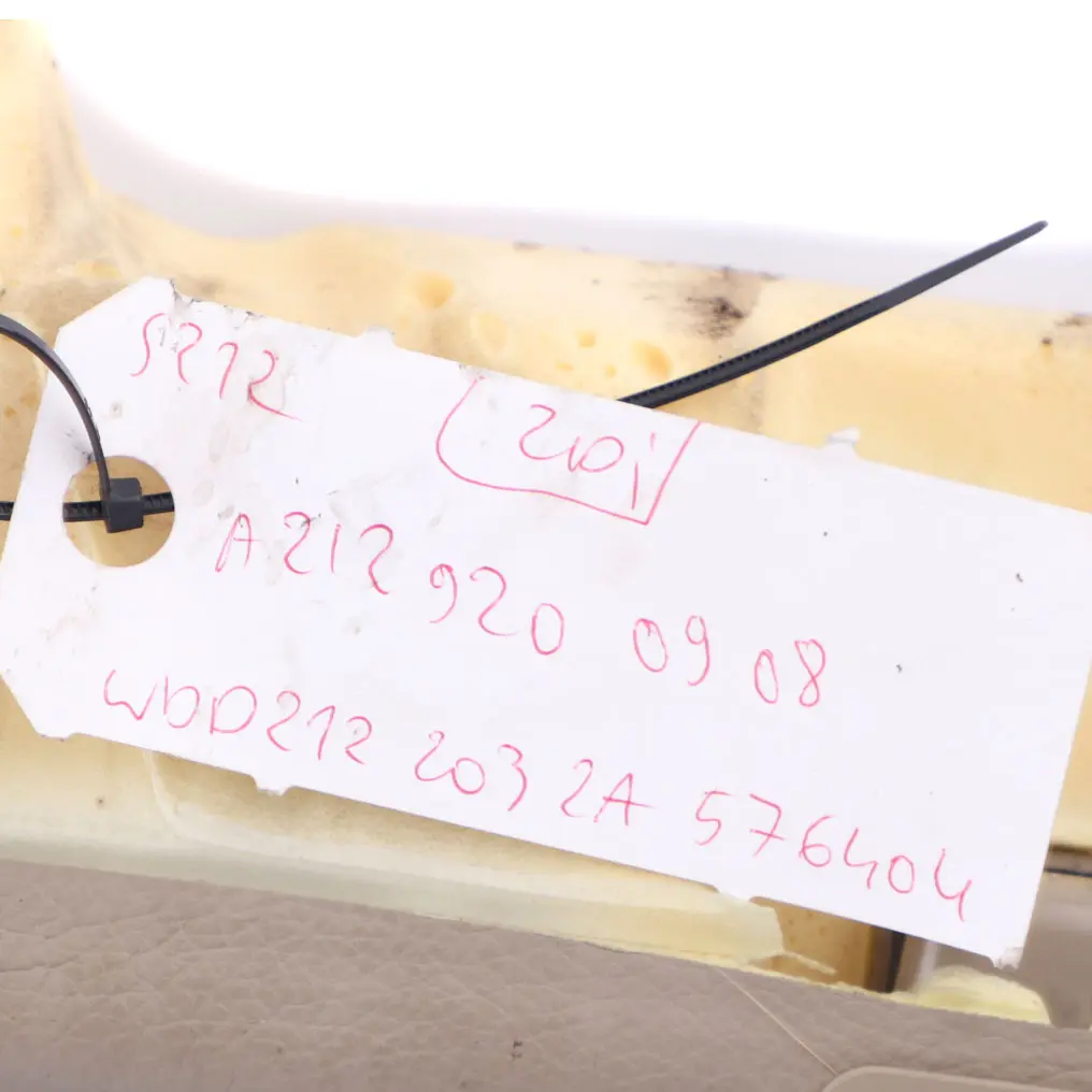 Bench Isofix Strip Couch Cover Estate Leather Beige to Mercedes S212 Rear Seat with Part number A2129200908 Mercedes S212 Rear Seat Bench Isofix Strip Couch Cover Estate Leather Beige - SKU A2129200908-1 - Part number A2129200908