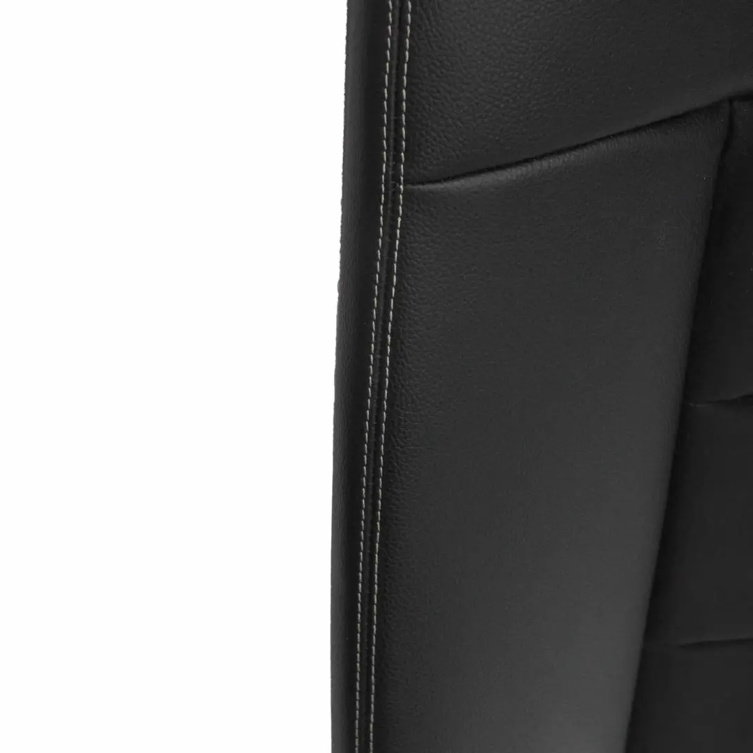 Mercedes W212 Saloon Rear Seat Backrest Back Rest Cover Black Cloth Leather - SKU A2129201835 - Part number A2129201835