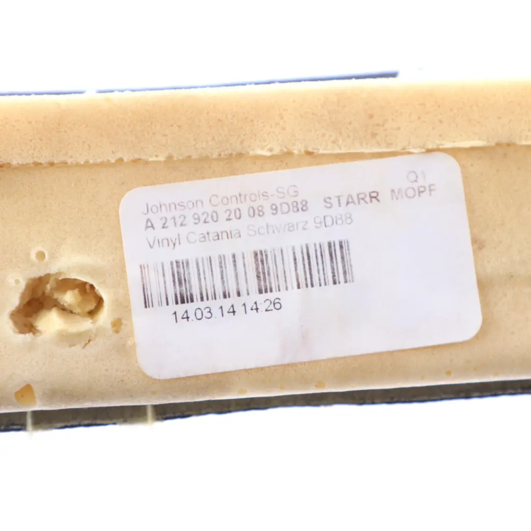 Mercedes W212 Rear Seat Bench Isofix Strip Couch Cover Saloon Imitation Leather - SKU A2129202008 - Part number A2129202008