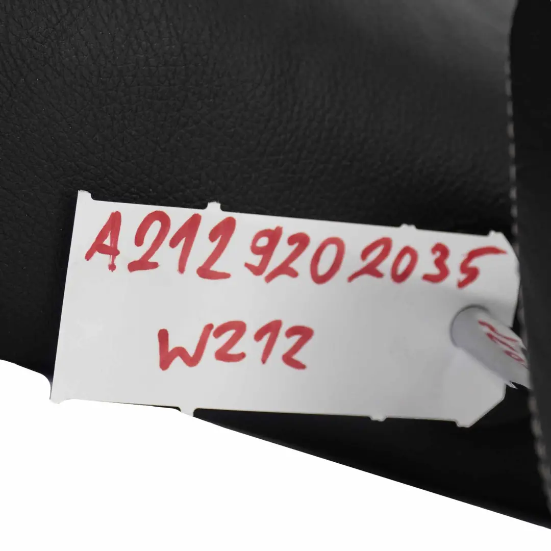 Mercedes W212 Berlina Asiento Trasero Respaldo Funda Cuero Negro - SKU A2129202035 - Número de pieza A2129202035
