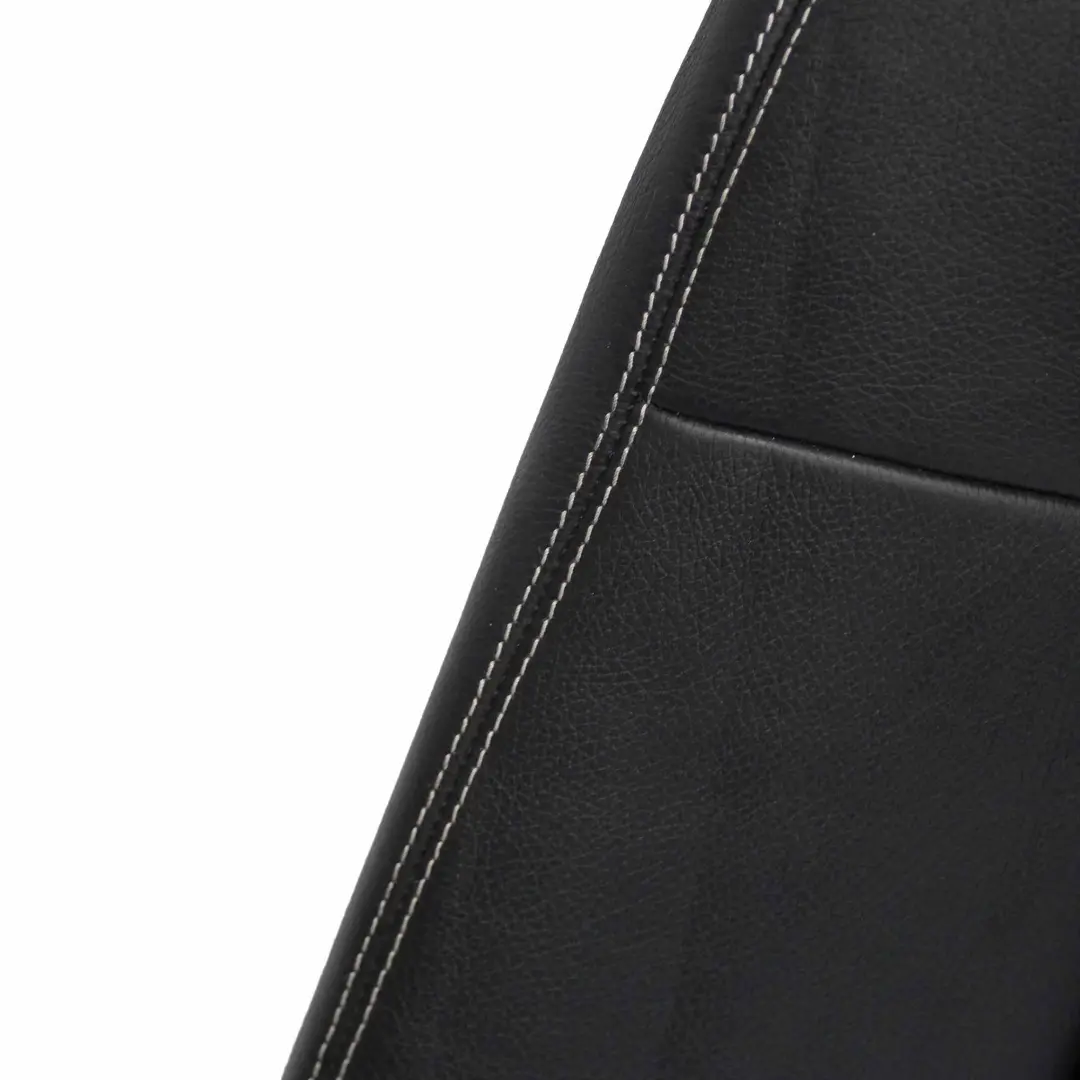 Backrest Back Rest Cover Black Leather to Mercedes W212 Saloon Rear Seat with Part number A2129202035 Mercedes W212 Saloon Rear Seat Backrest Back Rest Cover Black Leather - SKU A2129202035 - Part number A2129202035