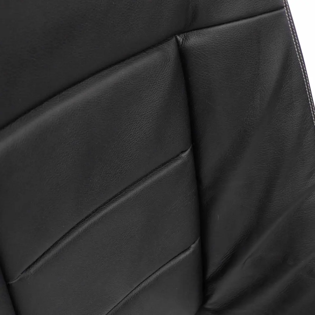 Backrest Back Rest Cover Black Leather to Mercedes W212 Saloon Rear Seat with Part number A2129202035 Mercedes W212 Saloon Rear Seat Backrest Back Rest Cover Black Leather - SKU A2129202035 - Part number A2129202035