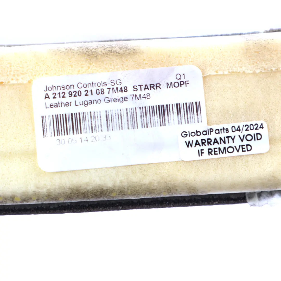 Bench Isofix Strip Couch Cover Saloon Leather Beige to Mercedes W212 Rear Seat with Part number A2129202108 Mercedes W212 Rear Seat Bench Isofix Strip Couch Cover Saloon Leather Beige - SKU A2129202108-1 - Part number A2129202108