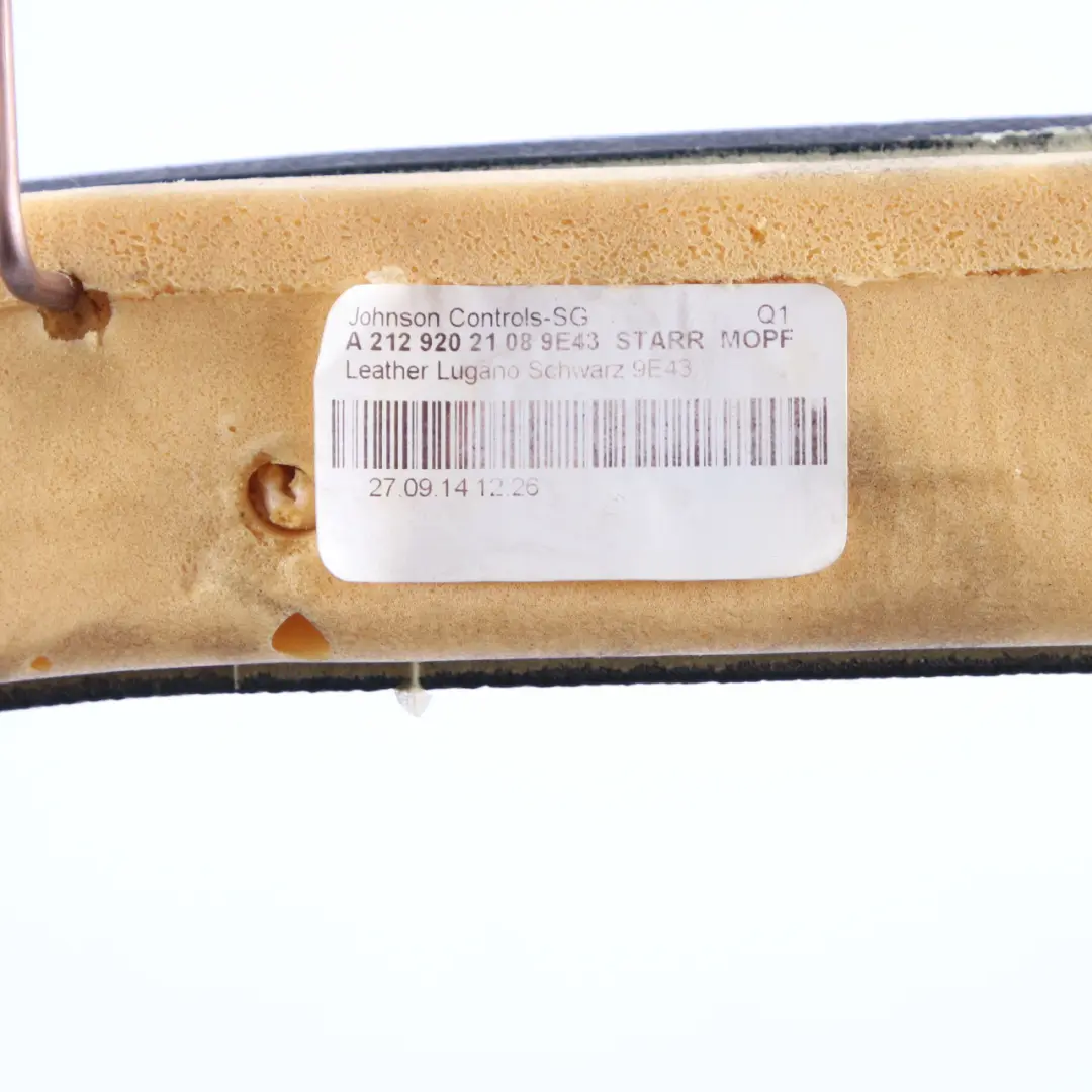 Bench Isofix Strip Couch Cover Saloon Leather to Mercedes W212 Rear Seat with Part number A2129202108 Mercedes W212 Rear Seat Bench Isofix Strip Couch Cover Saloon Leather - SKU A2129202108 - Part number A2129202108