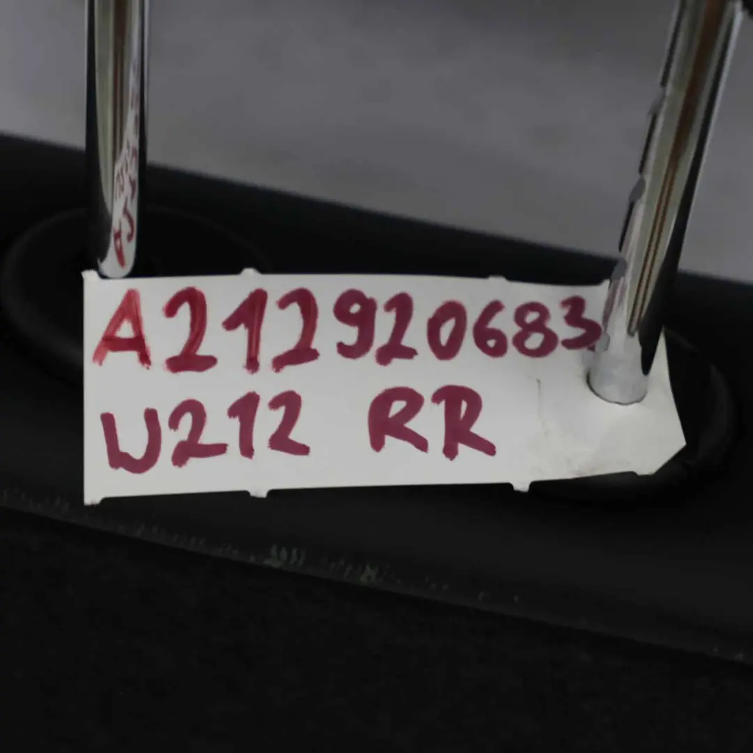 Mercedes W212 Respaldo Asiento Trasero Derecho Funda Cuero Negro - SKU A2129206833 - Número de pieza A2129206833