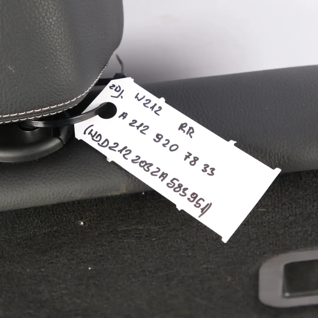 Mercedes W212 Rear Seat Backrest Estate Right O/S Cloth Imitation Leather Black - SKU A2129207833 - Part number A2129207833