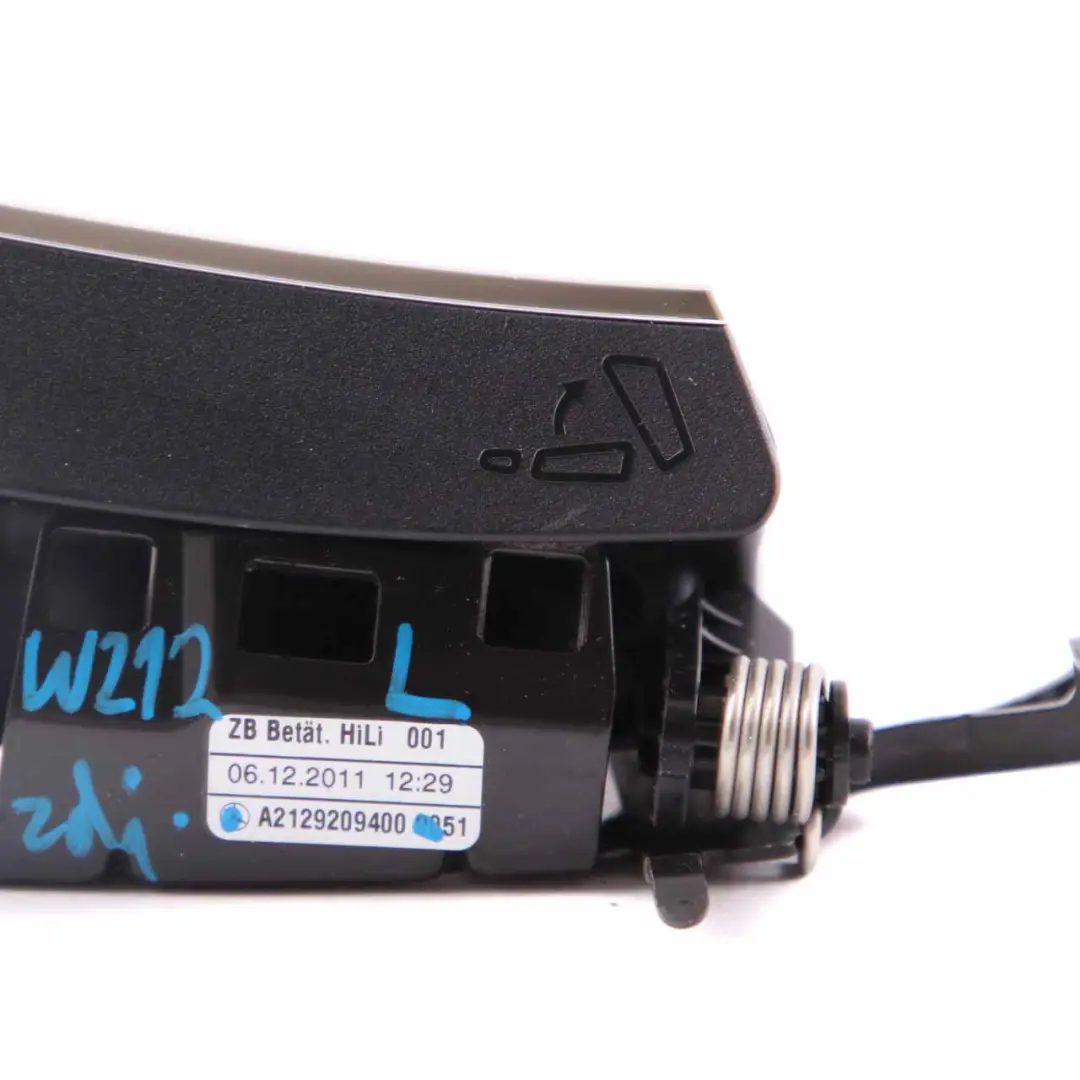 Asiento Trasero Liberación Manija Izquierda Bloqueo para Mercedes W212 con número de pieza A2129209400 Mercedes W212 Asiento Trasero Liberación Manija Izquierda Bloqueo - SKU A2129209400 - Número de pieza A2129209400