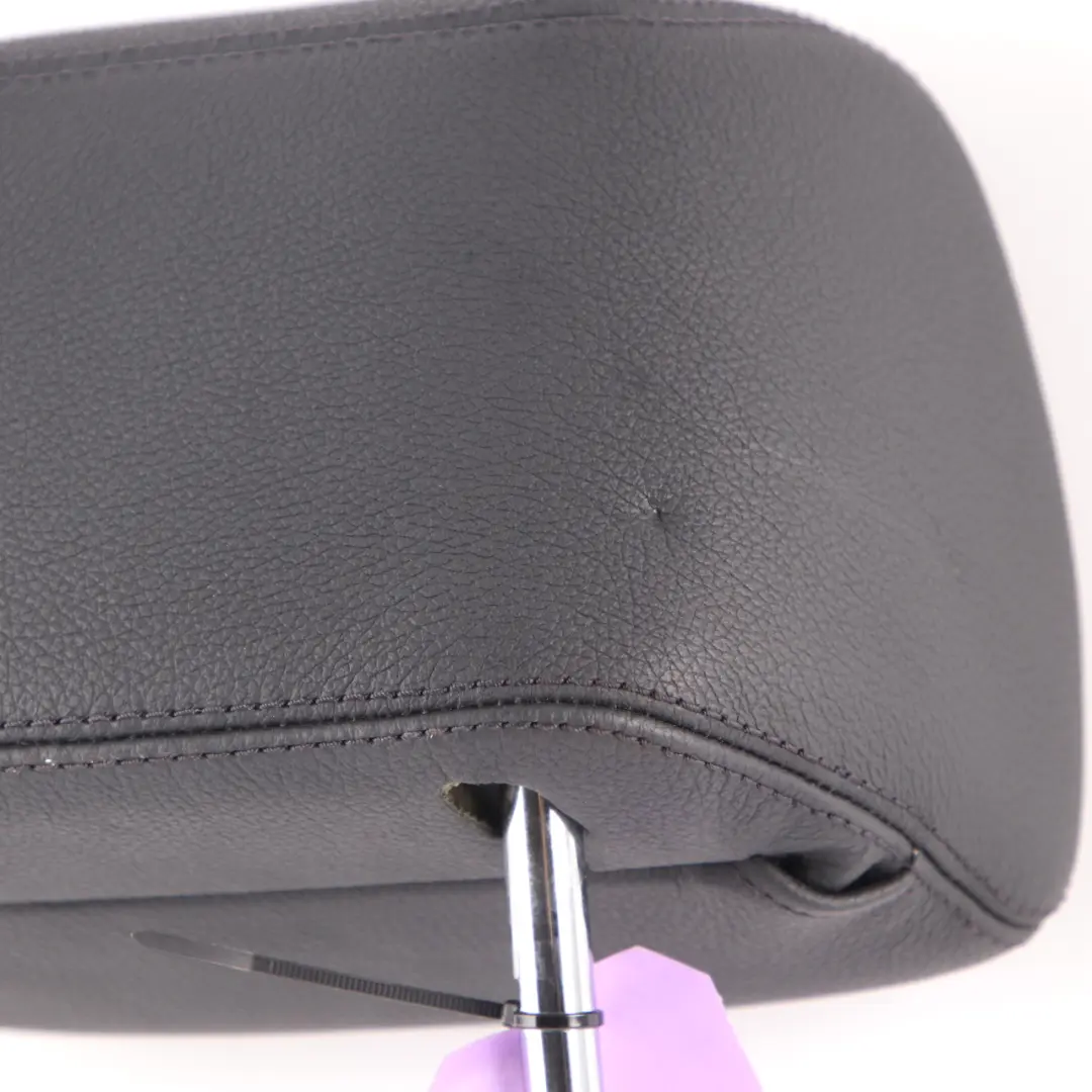 Mercedes W212 Seat Headrest Rear Left Right N/O/S Black Leather Head Rest - SKU A2129700850-2 - Part number A2129700850