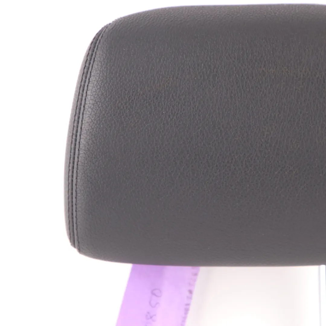 Mercedes W212 Seat Headrest Rear Left Right N/O/S Black Leather Head Rest - SKU A2129700850-2 - Part number A2129700850