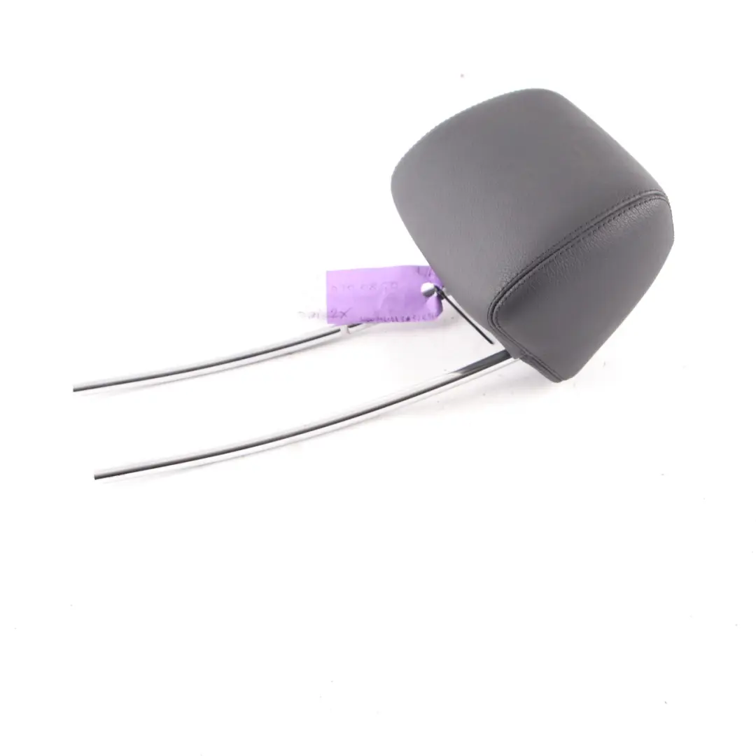 Mercedes W212 Seat Headrest Rear Left Right N/O/S Black Leather Head Rest - SKU A2129700850-2 - Part number A2129700850