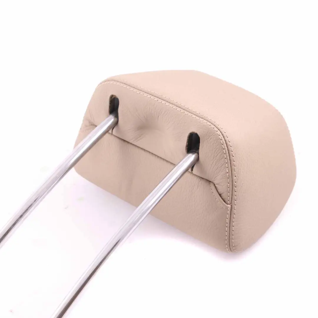Mercedes W212 Seat Headrest Rear Left Right N/O/S Beige Leather Head Rest - SKU A2129700850 - Part number A2129700850