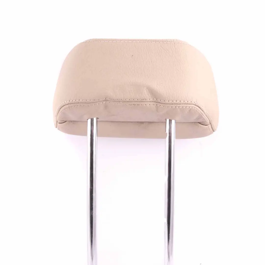 Mercedes W212 Seat Headrest Rear Middle Central Beige Leather Head Rest - SKU A2129700950 - Part number A2129700950
