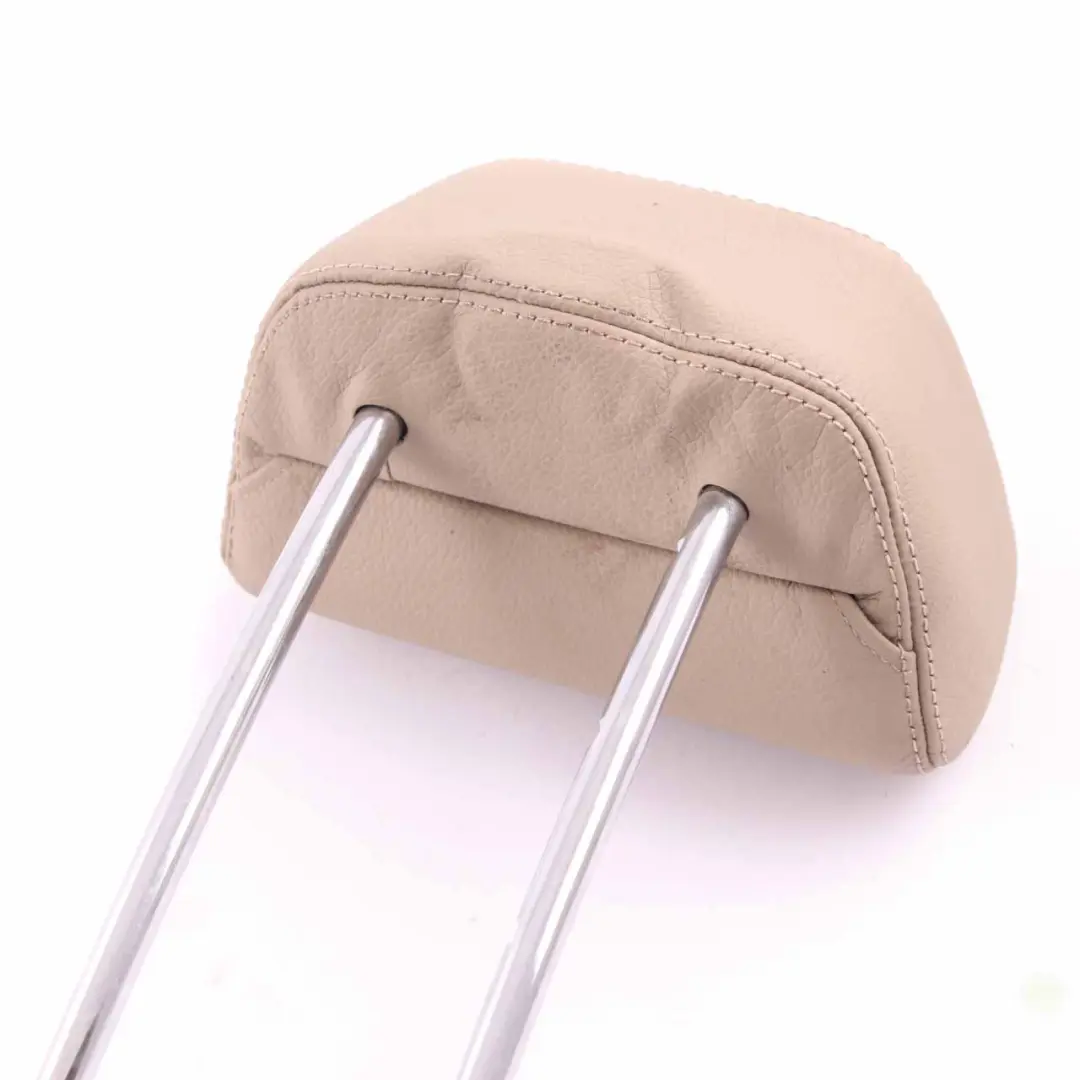 Headrest Rear Middle Central Beige Leather Head Rest to Mercedes W212 Seat with Part number A2129700950 Mercedes W212 Seat Headrest Rear Middle Central Beige Leather Head Rest - SKU A2129700950 - Part number A2129700950