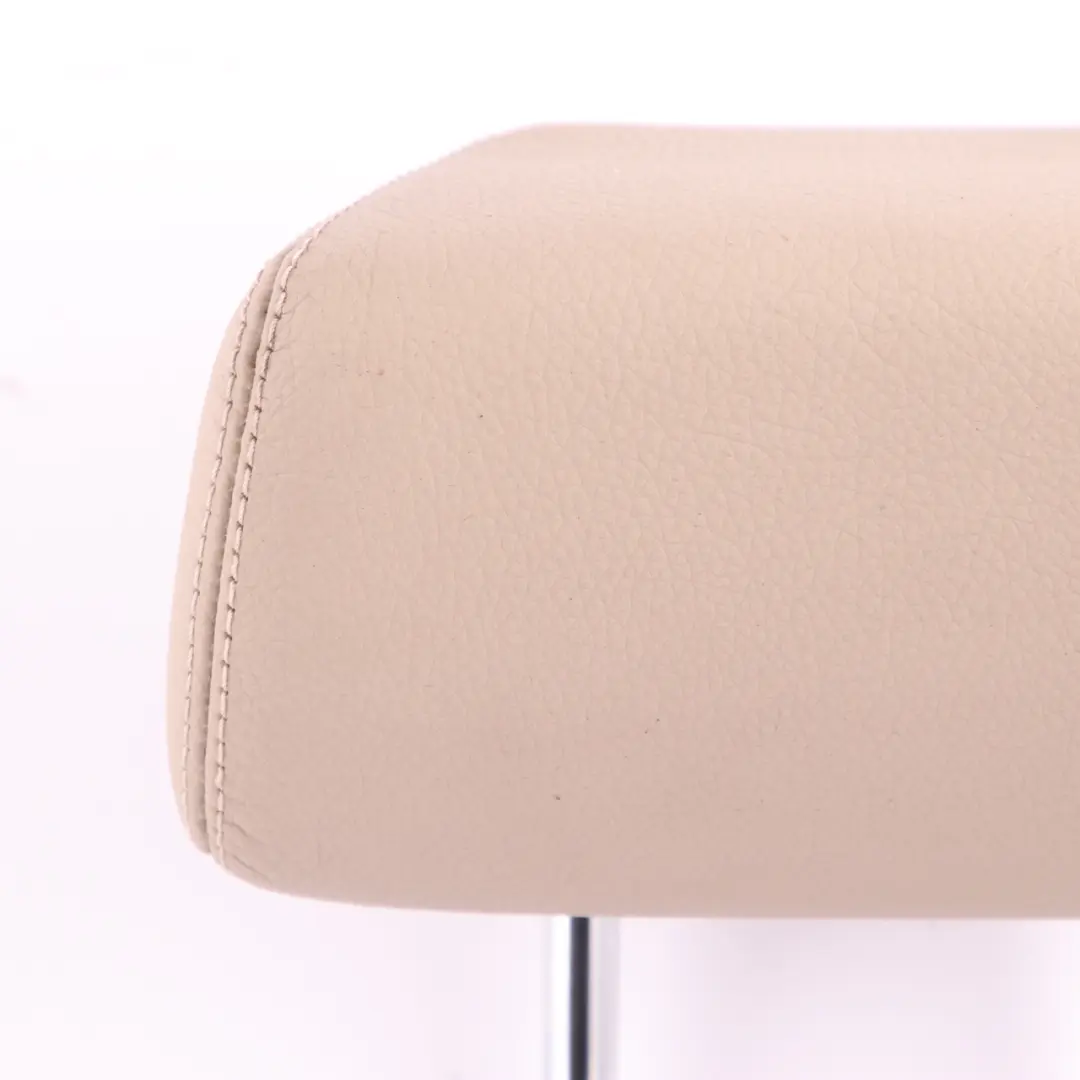 Headrest Rear Middle Central Beige Leather Head Rest to Mercedes W212 Seat with Part number A2129700950 Mercedes W212 Seat Headrest Rear Middle Central Beige Leather Head Rest - SKU A2129700950 - Part number A2129700950