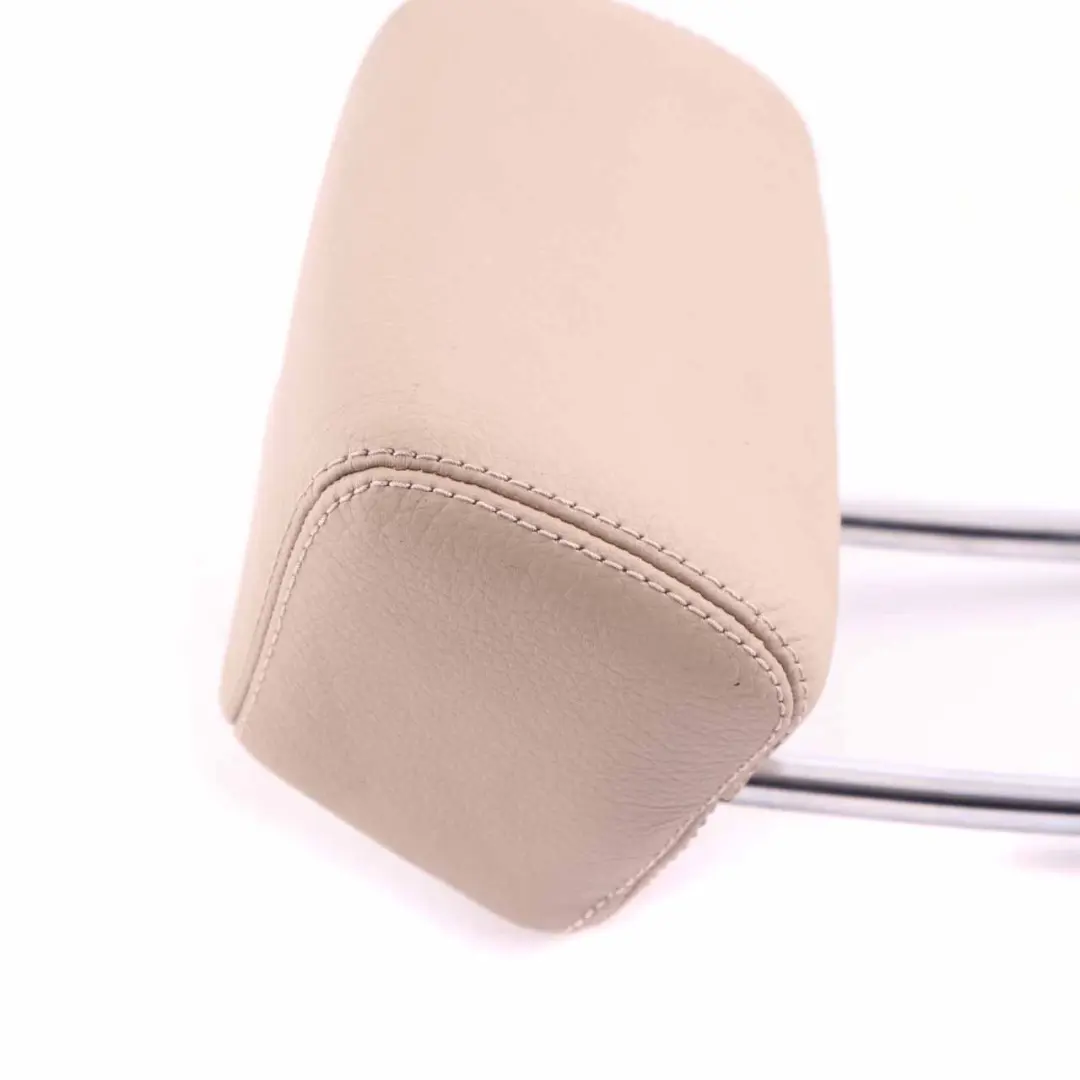 Headrest Rear Middle Central Beige Leather Head Rest to Mercedes W212 Seat with Part number A2129700950 Mercedes W212 Seat Headrest Rear Middle Central Beige Leather Head Rest - SKU A2129700950 - Part number A2129700950