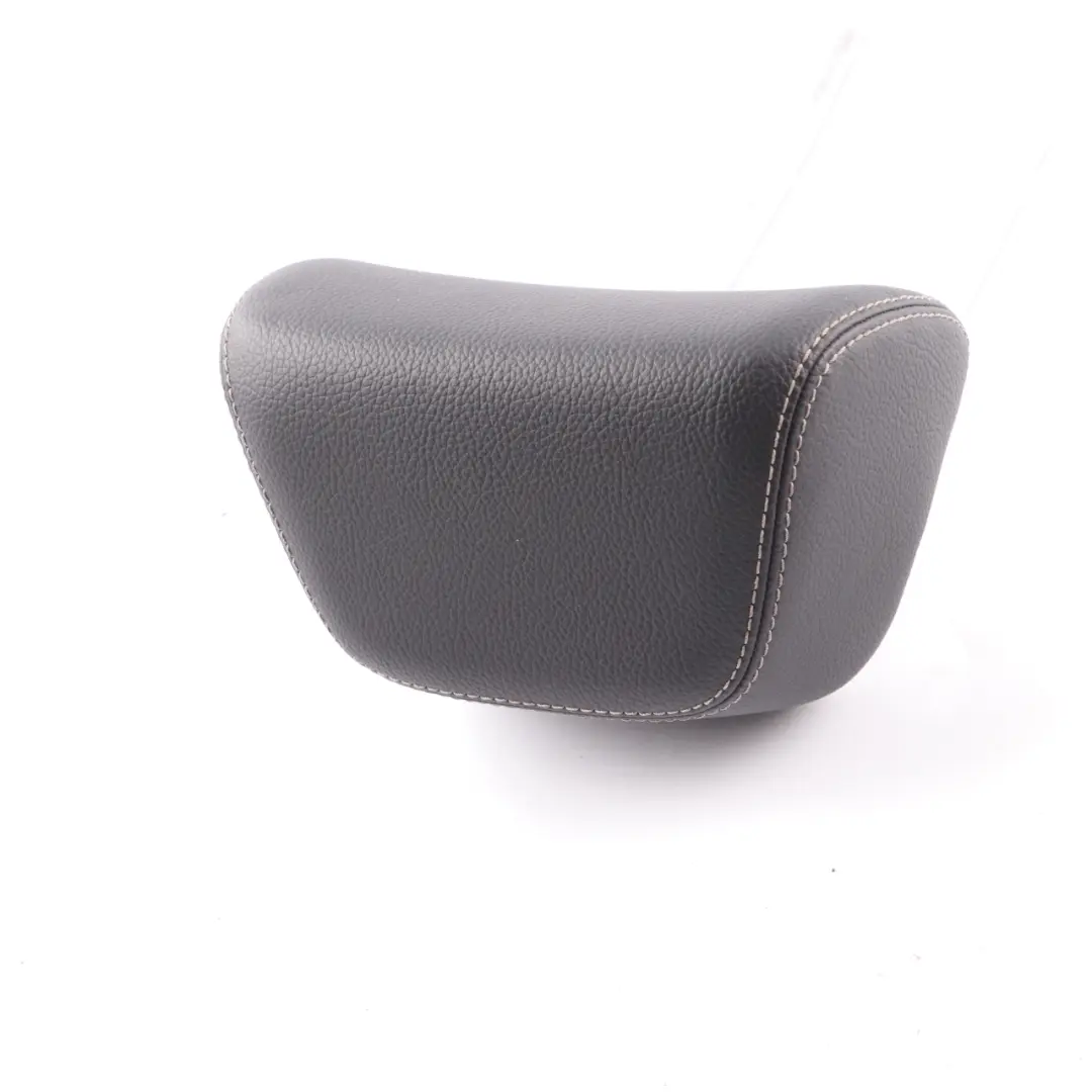 Mercedes W212 Asiento Reposacabezas Respaldo Trasero Central Cuero Negro - SKU A2129705350 - Número de pieza A2129705350