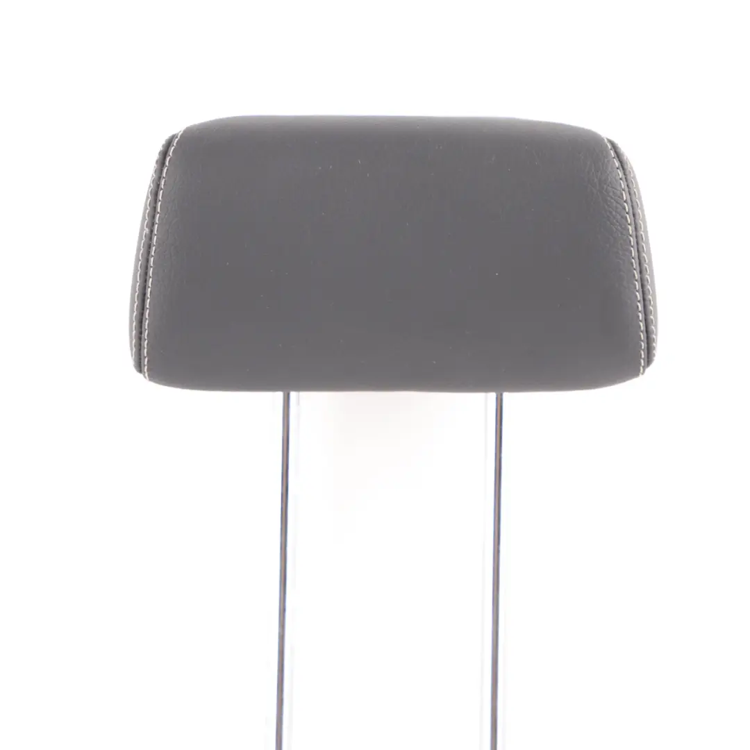 Mercedes W212 Seat Headrest Rear Middle Central Black Leather Head Rest - SKU A2129705650 - Part number A2129705650