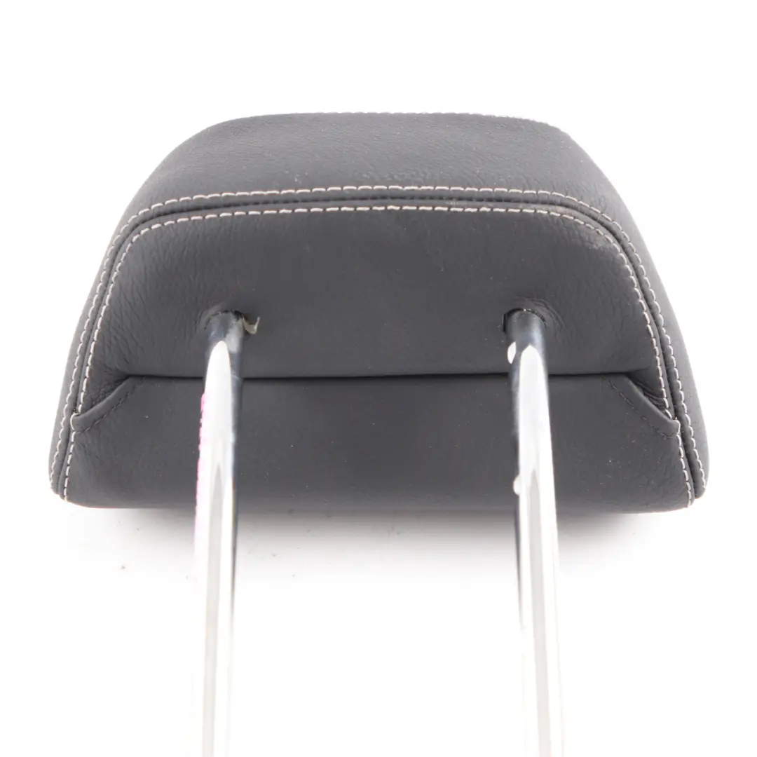Mercedes W212 Seat Headrest Rear Middle Central Black Leather Head Rest - SKU A2129705650 - Part number A2129705650