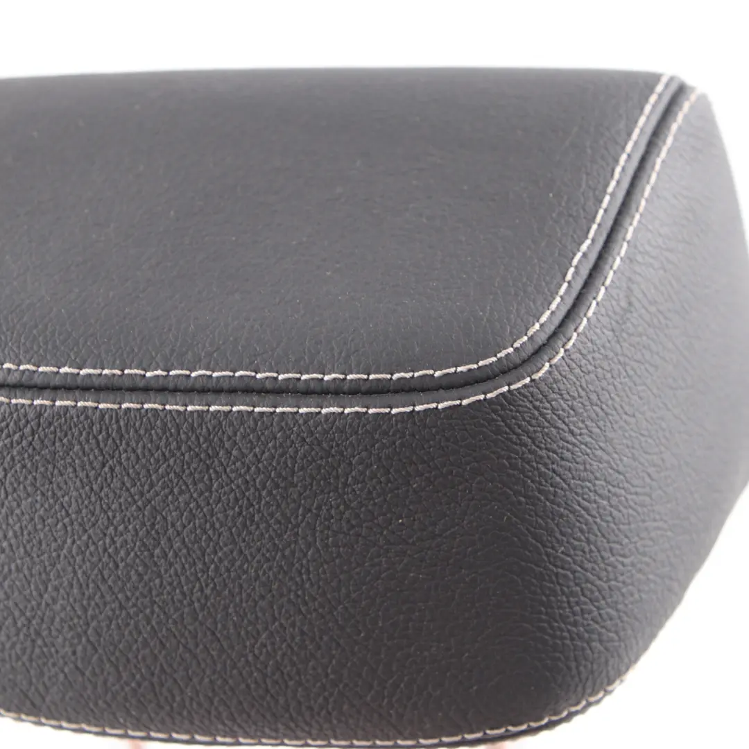 Mercedes W212 Seat Headrest Rear Middle Central Black Leather Head Rest - SKU A2129705650 - Part number A2129705650