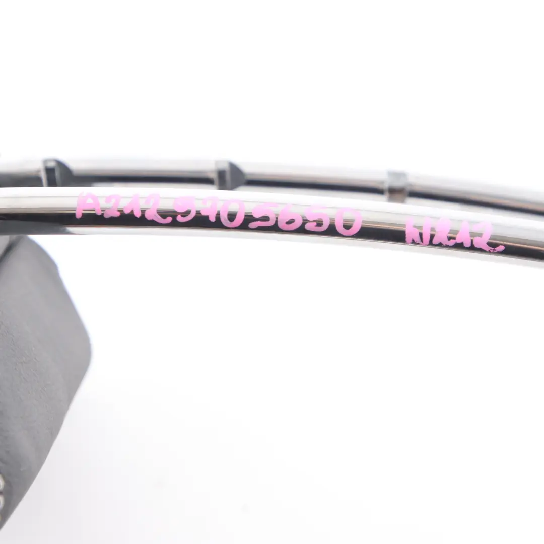 Mercedes W212 Seat Headrest Rear Middle Central Black Leather Head Rest - SKU A2129705650 - Part number A2129705650