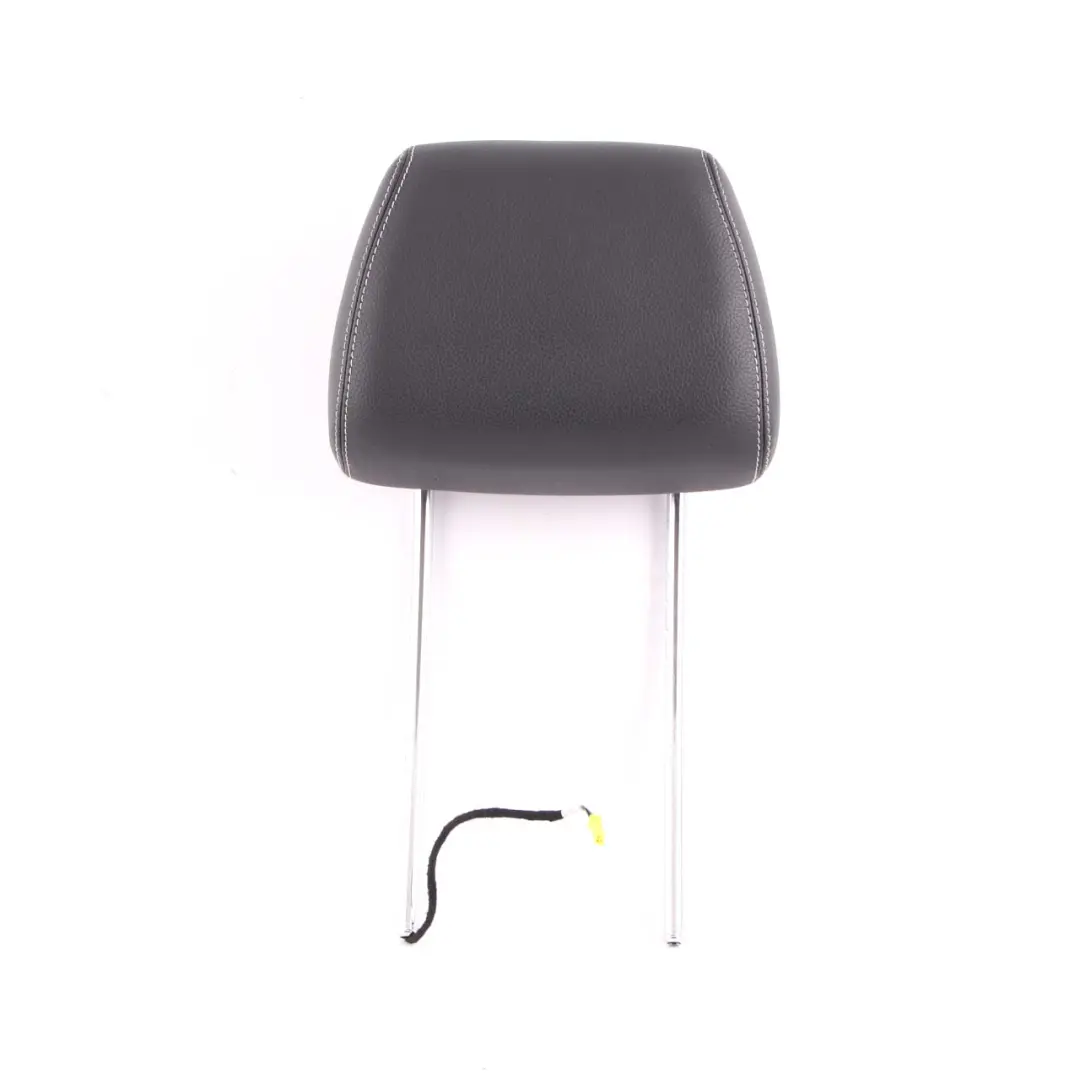 Mercedes W212 Front Seat Headrest Sport Left Right N/O/S Black Leather Head Rest - SKU A2129707550 - Part number A2129707550