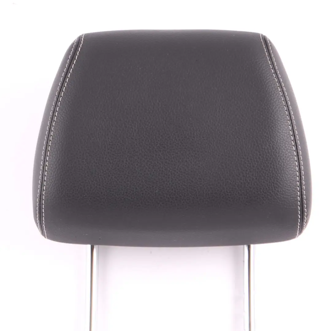 Mercedes W212 Front Seat Headrest Sport Left Right N/O/S Black Leather Head Rest - SKU A2129707550 - Part number A2129707550
