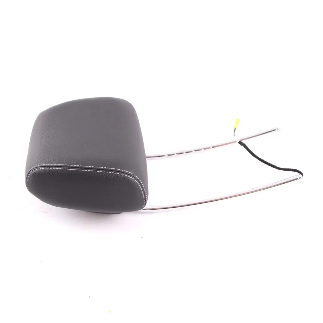 Mercedes W212 Front Seat Headrest Sport Left Right N/O/S Black Leather Head Rest - SKU A2129707550 - Part number A2129707550