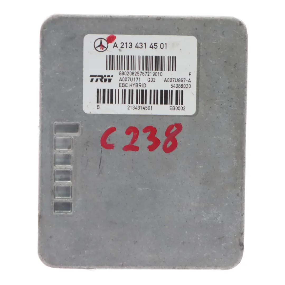 Pompe de frein ABS ESC Unité Hydraulique Module pour Mercedes C238 à propos du numéro de pièce A2134314501 Mercedes C238 Pompe de frein ABS ESC Unité Hydraulique Module - SKU A2134314501 - Numéro de pièce A2134314501