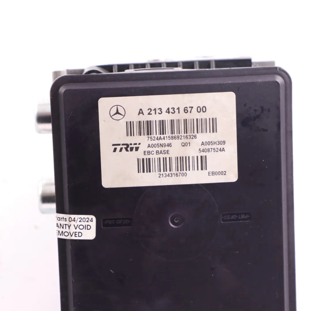 ABS Unit Hydro Brake Pump Control Module to Mercedes W213 with Part number A2134316700 Mercedes W213 ABS Unit Hydro Brake Pump Control Module - SKU A2134316700 - Part number A2134316700