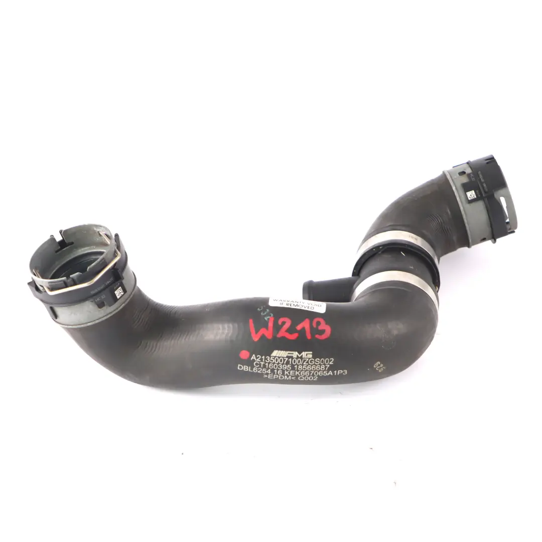  Ligne refroidissement Mercedes W213 AMG Tuyau gauche radiateur vers le moteur - SKU A2135007100 - Numéro de pièce A2135007100