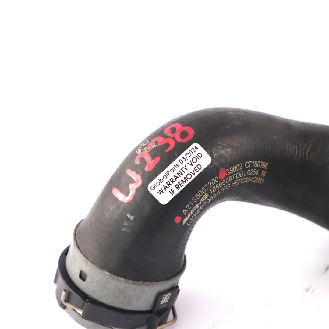 Tubo refrigerante Mercedes C238 M256 Tubo acqua radiatore destro per con numero di parte A2135007200 Tubo refrigerante Mercedes C238 M256 Tubo acqua radiatore destro - SKU A2135007200 - Numero di parte A2135007200