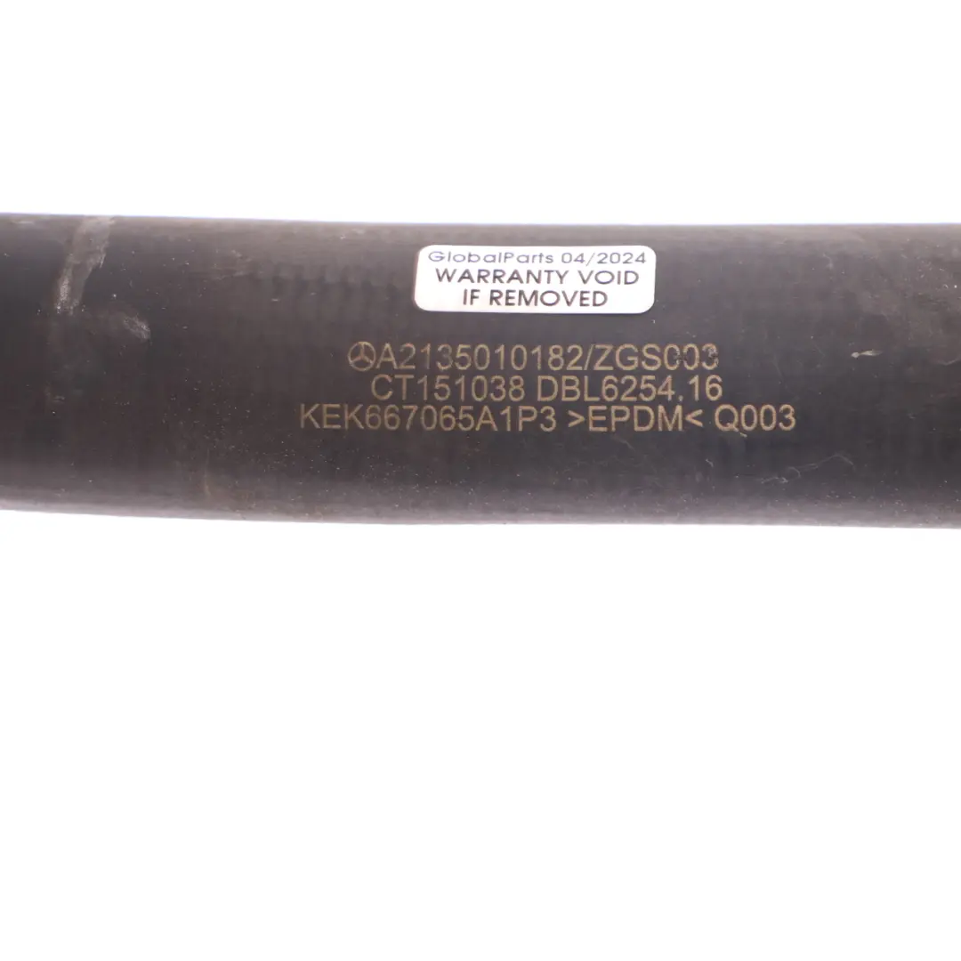 Coolant Hose Pipe Line Tube to Mercedes W213 with Part number A2135010182 Mercedes W213 Coolant Hose Pipe Line Tube - SKU A2135010182 - Part number A2135010182