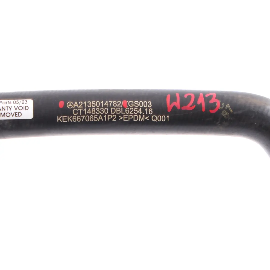  Tuyau d'eau Mercedes W213 S213 Radiateur Cooling Coolant Pipe Line - SKU A2135014782 - Numéro de pièce A2135014782