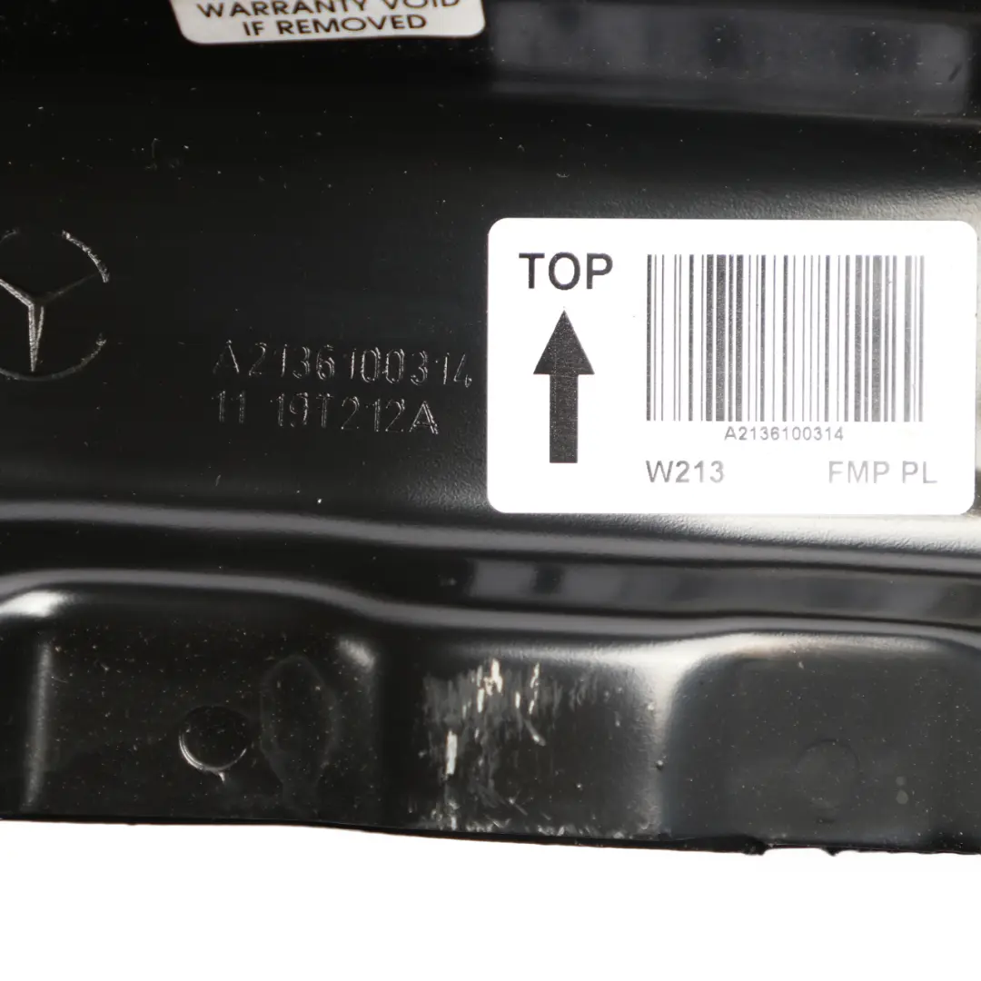 Bumper Reinforcement Carrier Support Crash Bar to Mercedes W213 Rear with Part number A2136100314 Mercedes W213 Rear Bumper Reinforcement Carrier Support Crash Bar - SKU A2136100314 - Part number A2136100314