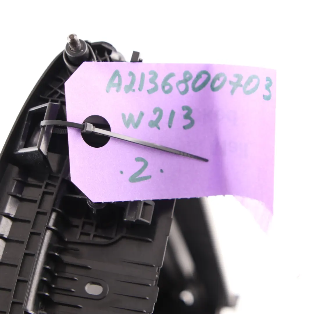 Mercedes W213 Armlehnenabdeckung Mittelkonsolenverkleidung Leder Schwarz - SKU A2136800703 - Teilenummer A2136800703