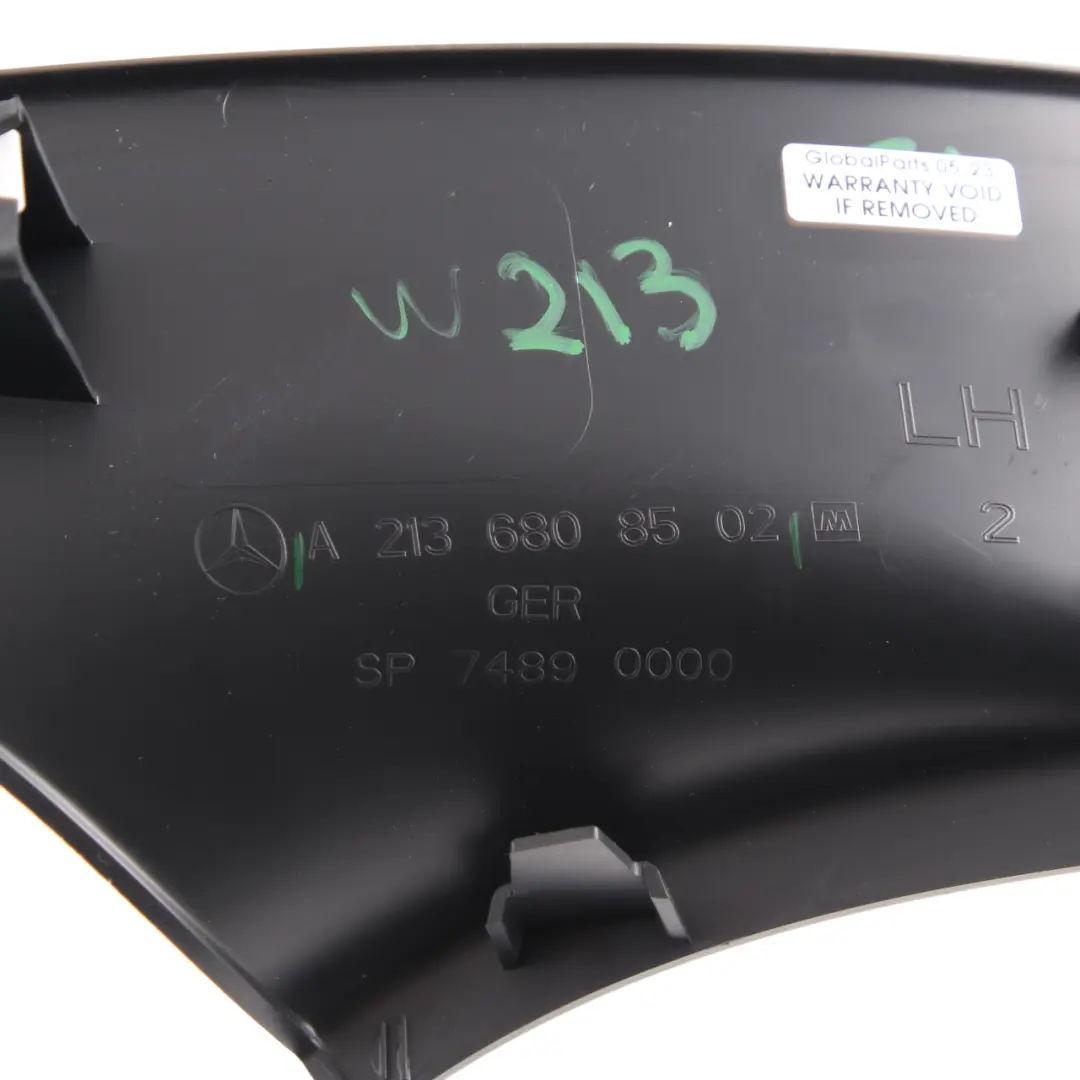 Mercedes W213 Striscia D'Ingresso Coperchio Posteriore Sinistro - SKU A2136808502 - Numero di parte A2136808502