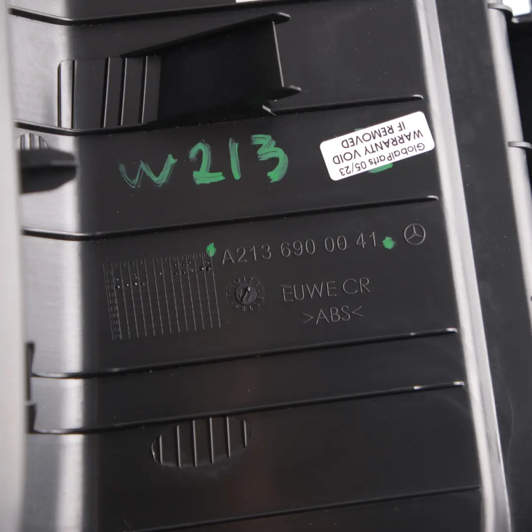 Mercedes W213 Kofferraum Heckklappenschloss Abdeckung Zierleiste Schwarz - SKU A2136900041 - Teilenummer A2136900041