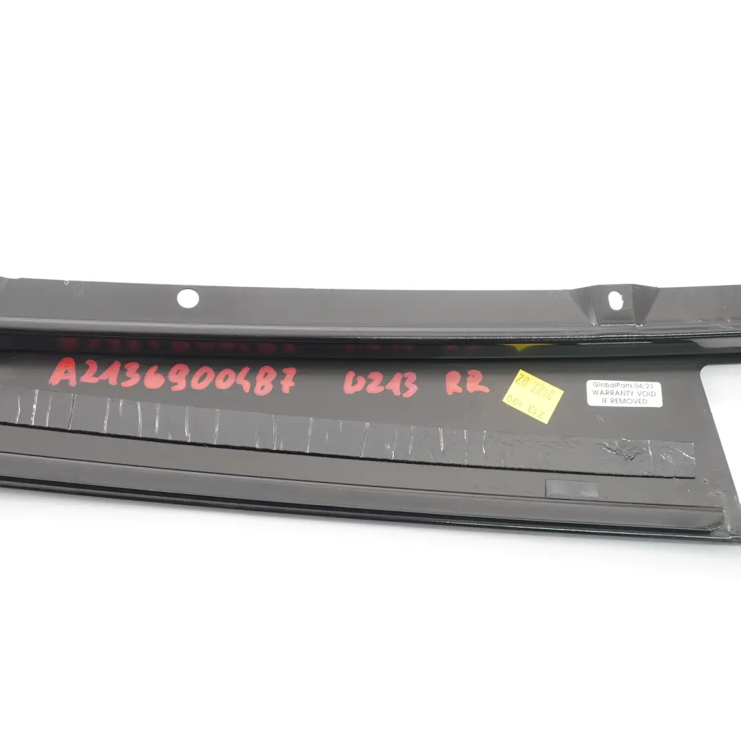 Mercedes W213 Finisher Window Pillar Cover Rear Right O/S High Gloss - SKU A2136900487 - Part number A2136900487