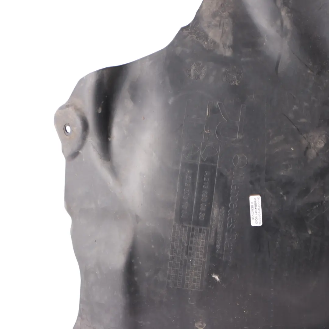 Arch Front Right O/S Wheelhouse Trim Cover to Mercedes W213 Wheel with Part number A2136900630 Mercedes W213 Wheel Arch Front Right O/S Wheelhouse Trim Cover - SKU A2136900630 - Part number A2136900630