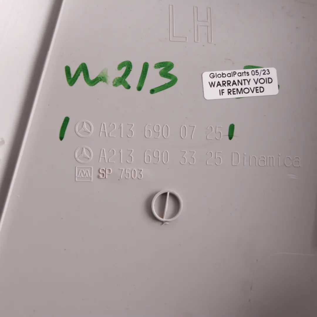 Mercedes W213 Trim Cover Säule links B-Säule Panel schwarz - SKU A2136900725 - Teilenummer A2136900725