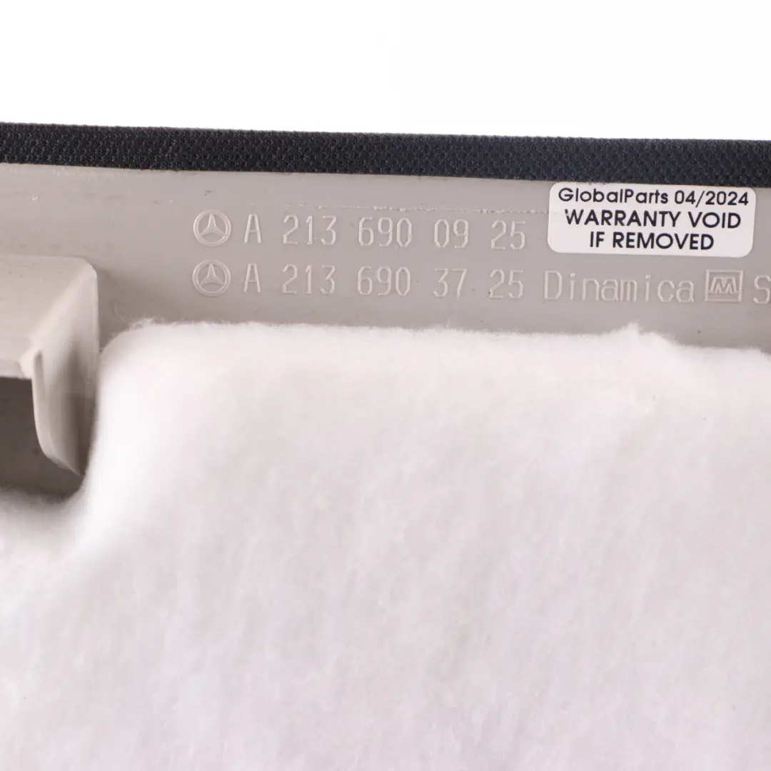 Mercedes W213 C Säule Trim Panel Abdeckung schwarz hinten links - SKU A2136900925-1 - Teilenummer A2136900925