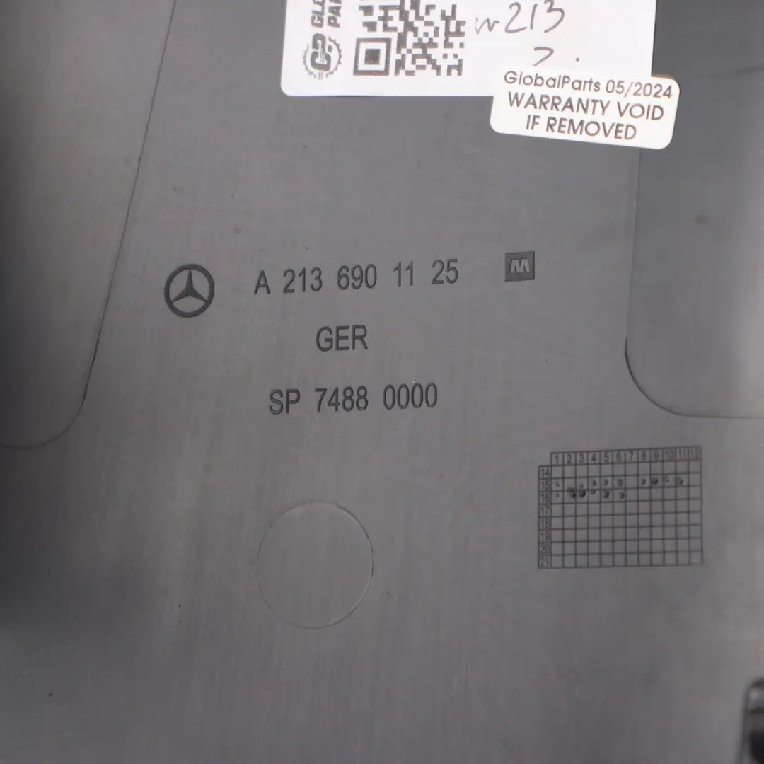 Mercedes W213 Lower B-Pillar Trim Cover Left N/S - SKU A2136901125 - Part number A2136901125