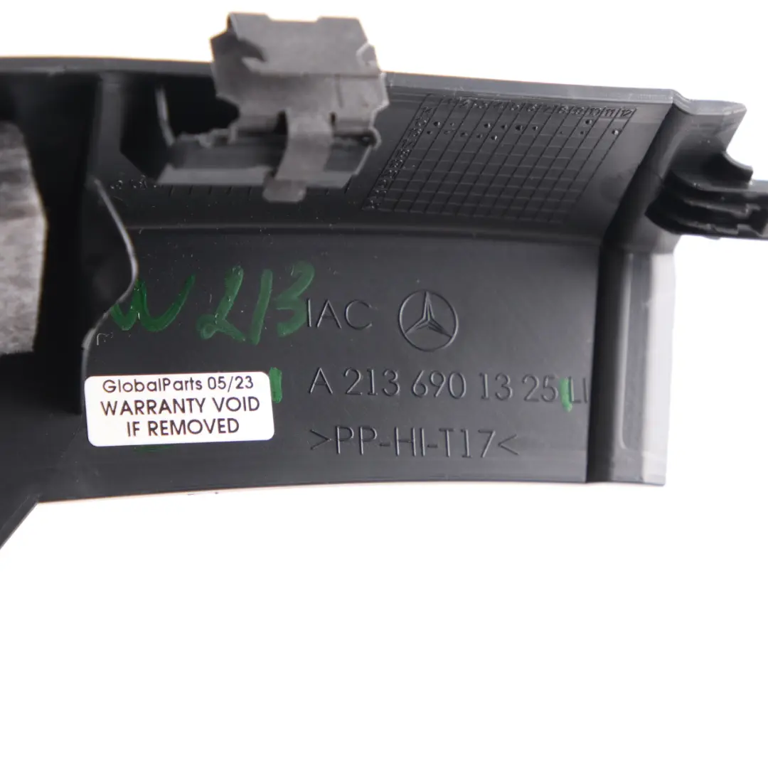 Copriruota Interno Sinistro Soglia Pannello Porta per Mercedes W213 con numero di parte A2136901325 Mercedes W213 Copriruota Interno Sinistro Soglia Pannello Porta - SKU A2136901325 - Numero di parte A2136901325